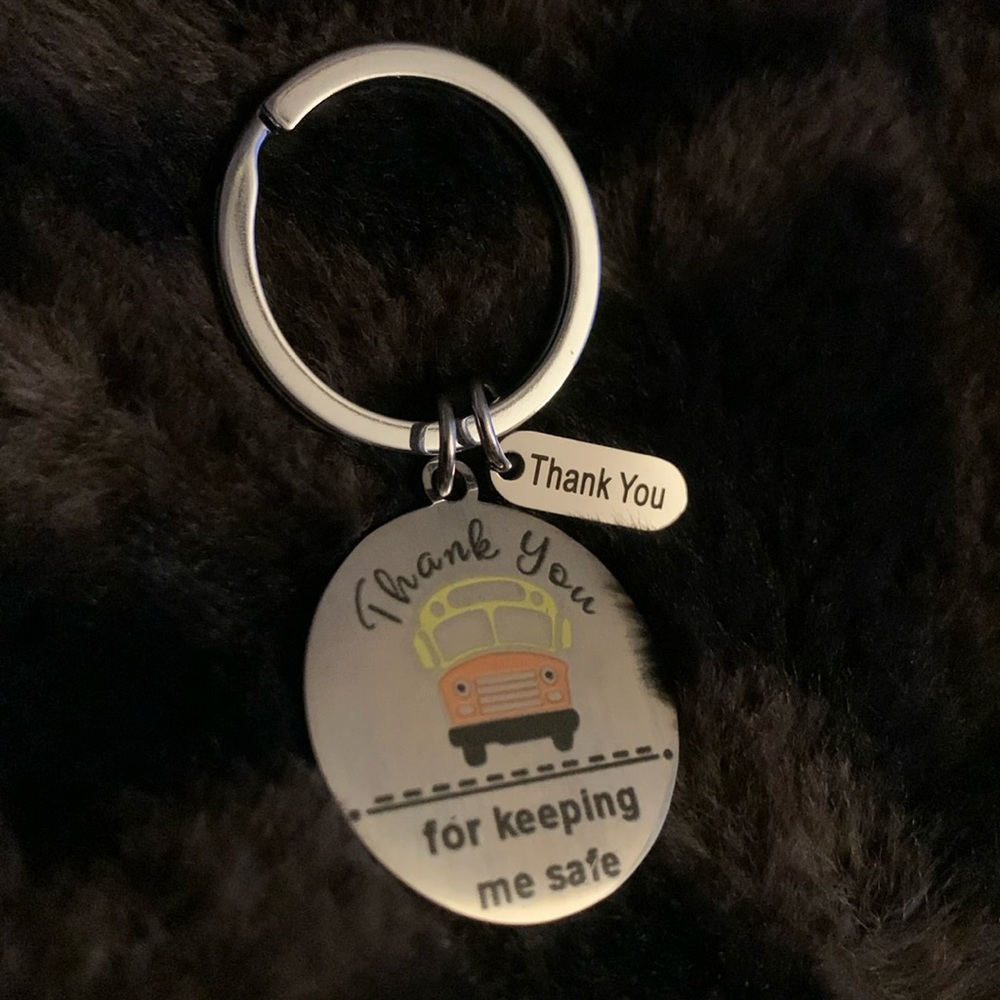 Bus driver keychain